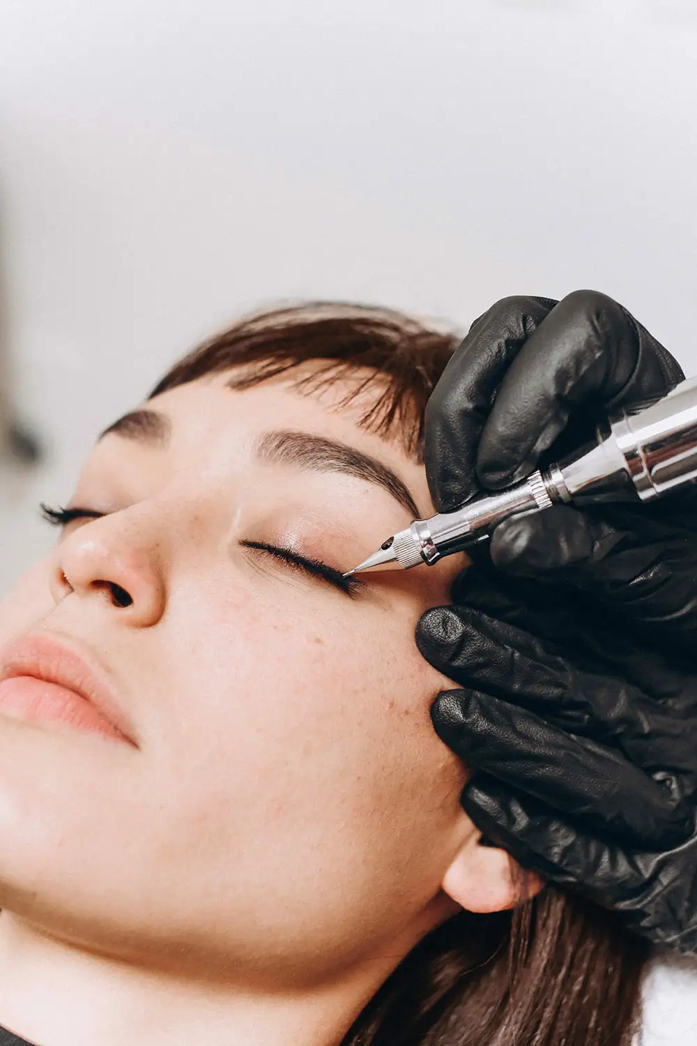 Detail van Eyeliner als permenente make-up